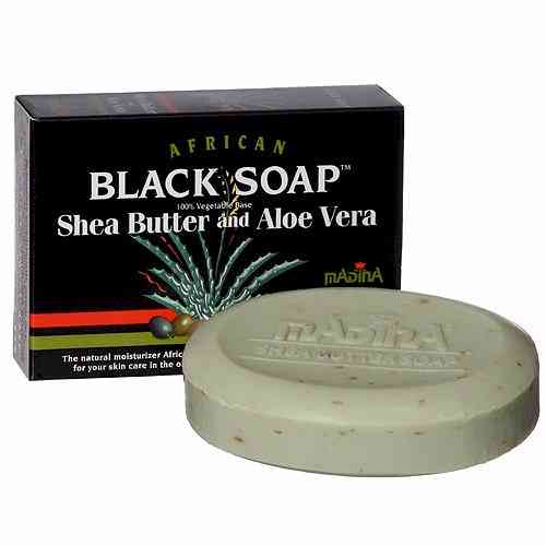 Madina African Black Soap Shea Butter and Aloe Vera